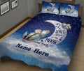 Ohaprints-Quilt-Bed-Set-Pillowcase-Butterfly-I-Love-You-To-The-Moon-&-Back-Animal-Lover-Custom-Personalized-Name-Blanket-Bedspread-Bedding-1916-King (90'' x 100'')