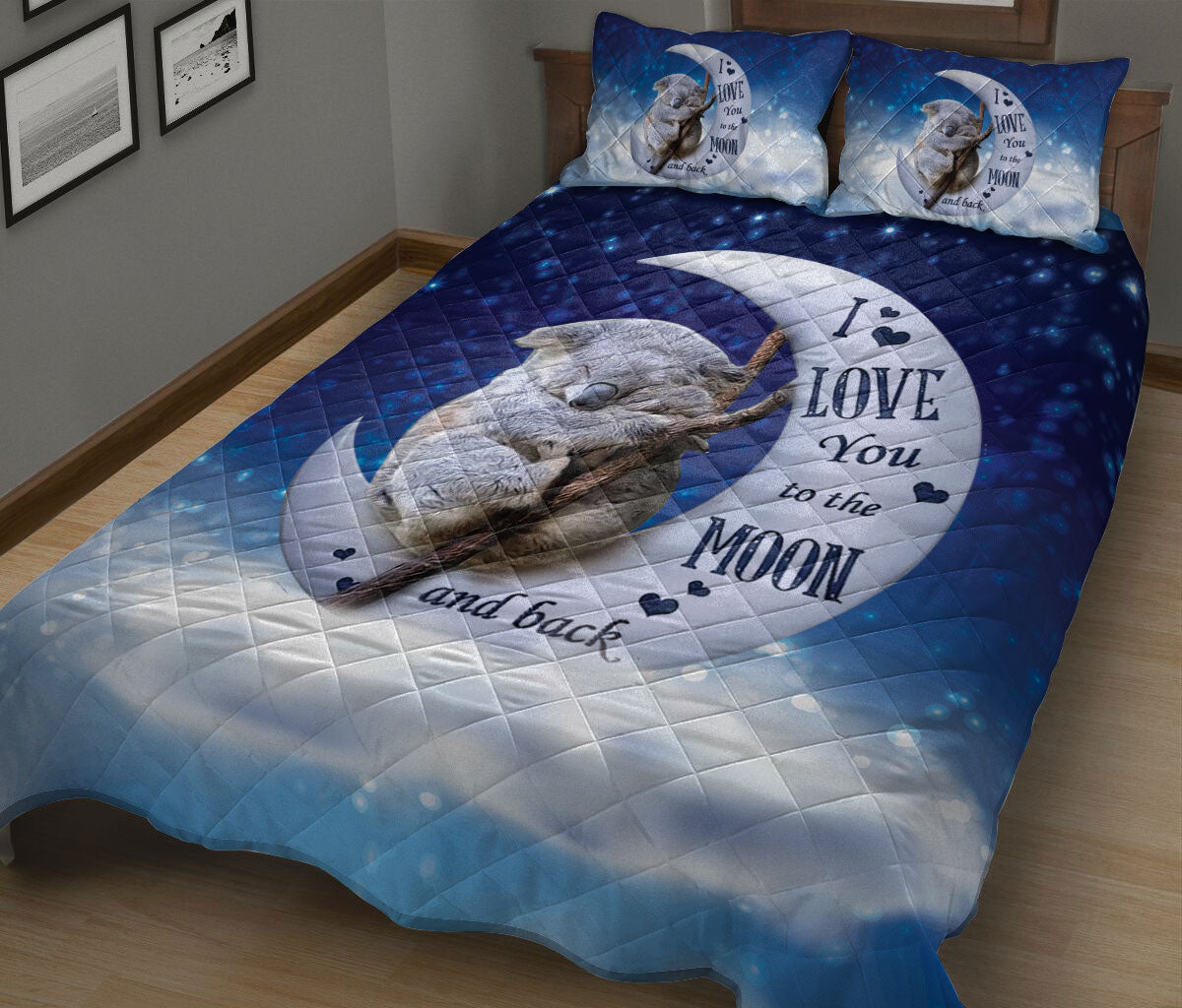Ohaprints-Quilt-Bed-Set-Pillowcase-Cute-Koala-I-Love-You-To-The-Moon-And-Back-Gift-For-Animal-Lover-Blanket-Bedspread-Bedding-837-King (90'' x 100'')