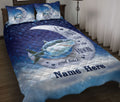 Ohaprints-Quilt-Bed-Set-Pillowcase-Shark-I-Love-You-To-The-Moon-And-Back-Animal-Lover-Custom-Personalized-Name-Blanket-Bedspread-Bedding-1905-Throw (55'' x 60'')