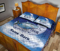 Ohaprints-Quilt-Bed-Set-Pillowcase-Shark-I-Love-You-To-The-Moon-And-Back-Animal-Lover-Custom-Personalized-Name-Blanket-Bedspread-Bedding-1905-Queen (80'' x 90'')