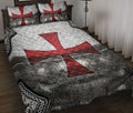 Ohaprints-Quilt-Bed-Set-Pillowcase-Knights-Templar-Armor-Shield-Pattern-Blanket-Bedspread-Bedding-2503-Throw (55'' x 60'')