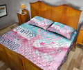 Ohaprints-Quilt-Bed-Set-Pillowcase-Pink-Blue-Mermaid-Scale-Ocean-Gift-For-Girls-Women-Custom-Personalized-Name-Blanket-Bedspread-Bedding-1227-Queen (80'' x 90'')