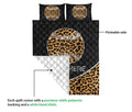 Ohaprints-Quilt-Bed-Set-Pillowcase-Softball-Ball-Leopard-Pattern-Sport-Lover-Gift-Custom-Personalized-Name-Blanket-Bedspread-Bedding-3101-Queen (80'' x 90'')