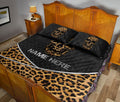 Ohaprints-Quilt-Bed-Set-Pillowcase-Skull-Skeleton-Leopard-Pattern-Skull-Lover-Custom-Personalized-Name-Blanket-Bedspread-Bedding-3687-King (90'' x 100'')