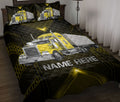 Ohaprints-Quilt-Bed-Set-Pillowcase-Yellow-Truck-Carbon-Gift-For-Trucker-Driver-Custom-Personalized-Name-Blanket-Bedspread-Bedding-3519-Throw (55'' x 60'')