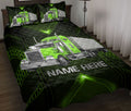 Ohaprints-Quilt-Bed-Set-Pillowcase-Green-Truck-Carbon-Gift-For-Trucker-Driver-Custom-Personalized-Name-Blanket-Bedspread-Bedding-3520-Throw (55'' x 60'')