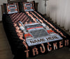 Ohaprints-Quilt-Bed-Set-Pillowcase-Red-Truck-Us-Flag-Smoke-Gift-For-Trucker-Custom-Personalized-Name-Blanket-Bedspread-Bedding-3523-Throw (55&#39;&#39; x 60&#39;&#39;)