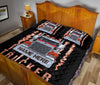 Ohaprints-Quilt-Bed-Set-Pillowcase-Red-Truck-Us-Flag-Smoke-Gift-For-Trucker-Custom-Personalized-Name-Blanket-Bedspread-Bedding-3523-King (90&#39;&#39; x 100&#39;&#39;)
