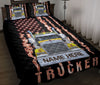 Ohaprints-Quilt-Bed-Set-Pillowcase-Yellow-Truck-Us-Flag-Smoke-Gift-For-Trucker-Custom-Personalized-Name-Blanket-Bedspread-Bedding-3525-Throw (55&#39;&#39; x 60&#39;&#39;)