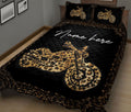 Ohaprints-Quilt-Bed-Set-Pillowcase-Motorcycle-Leopard-Mandala-Pattern-Custom-Personalized-Name-Blanket-Bedspread-Bedding-1271-King (90'' x 100'')