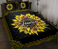 Ohaprints-Quilt-Bed-Set-Pillowcase-Sunflower-New-Mexico-Flag-Mandala-Pattern-Unique-Gift-Custom-Personalized-Name-Blanket-Bedspread-Bedding-1840-Throw (55'' x 60'')