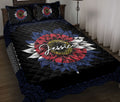 Ohaprints-Quilt-Bed-Set-Pillowcase-Sunflower-Colorado-Flag-Mandala-Pattern-Unique-Gift-Custom-Personalized-Name-Blanket-Bedspread-Bedding-1298-Throw (55'' x 60'')