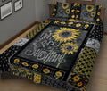 Ohaprints-Quilt-Bed-Set-Pillowcase-You-Are-My-Sunshine-Sunflower-Yellow-Floral-Patchwork-Pattern-Blanket-Bedspread-Bedding-1810-King (90'' x 100'')