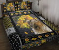 Ohaprints-Quilt-Bed-Set-Pillowcase-Shih-Tzu-Shitzu-Dog-Sunflower-Yellow-Floral-Patchwork-Pattern-Blanket-Bedspread-Bedding-2412-Throw (55'' x 60'')