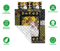 Ohaprints-Quilt-Bed-Set-Pillowcase-Pitbull-Terrier-Dog-Sunflower-Yellow-Floral-Patchwork-Pattern-Blanket-Bedspread-Bedding-1213-Double (70'' x 80'')