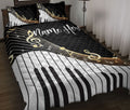 Ohaprints-Quilt-Bed-Set-Pillowcase-Piano-Keyboard-Musical-Music-Note-Gift-Custom-Personalized-Name-Blanket-Bedspread-Bedding-1219-Throw (55'' x 60'')