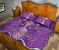 Ohaprints-Quilt-Bed-Set-Pillowcase-Purple-Butterfly-Floral-Pattern-Custom-Personalized-Name-Blanket-Bedspread-Bedding-1856-Queen (80'' x 90'')