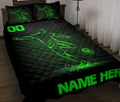 Ohaprints-Quilt-Bed-Set-Pillowcase-Soccer-Player-Sport-Lover-Gift-Green-Custom-Personalized-Name-Number-Blanket-Bedspread-Bedding-3376-Double (70'' x 80'')