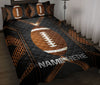 Ohaprints-Quilt-Bed-Set-Pillowcase-Football-Brown-Ball-Carbon-Pattern-Sport-Lover-Gift-Custom-Personalized-Name-Blanket-Bedspread-Bedding-3144-Double (70&#39;&#39; x 80&#39;&#39;)