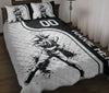 Ohaprints-Quilt-Bed-Set-Pillowcase-Baseball-Batter-Sport-Black-&amp;-White-Pattern-Custom-Personalized-Name-Number-Blanket-Bedspread-Bedding-3204-Throw (55&#39;&#39; x 60&#39;&#39;)