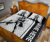 Ohaprints-Quilt-Bed-Set-Pillowcase-Baseball-Batter-Sport-Black-&amp;-White-Pattern-Custom-Personalized-Name-Number-Blanket-Bedspread-Bedding-3204-King (90&#39;&#39; x 100&#39;&#39;)