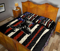 Ohaprints-Quilt-Bed-Set-Pillowcase-American-Us-Flag-Baseball-Catcher-Sport-Gifts-Custom-Personalized-Name-Number-Blanket-Bedspread-Bedding-3205-King (90'' x 100'')