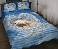 Ohaprints-Quilt-Bed-Set-Pillowcase-Cute-Pug-Sleeping-Angel-Wings-Gift-Gifts-For-Dog-Puppy-Lover-Blue-Sky-Blanket-Bedspread-Bedding-1301-Throw (55'' x 60'')