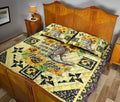 Ohaprints-Quilt-Bed-Set-Pillowcase-Western-Cowgirl-Cowboy-Hat-Sunflower-Horse-Lover-Custom-Personalized-Name-Blanket-Bedspread-Bedding-1890-Queen (80'' x 90'')