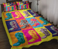 Ohaprints-Quilt-Bed-Set-Pillowcase-Western-Cowgirl-Cowboy-Hat-Horse-Lover-Colorful-Custom-Personalized-Name-Blanket-Bedspread-Bedding-763-Throw (55'' x 60'')