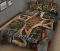 Ohaprints-Quilt-Bed-Set-Pillowcase-Christ-Christian-American-Flag-Gift-For-Hunting-Lover-Custom-Personalized-Name-Blanket-Bedspread-Bedding-730-King (90'' x 100'')