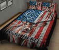 Ohaprints-Quilt-Bed-Set-Pillowcase-Deer-Hunting-American-Us-Flag-Gift-For-Patriotic-Custom-Personalized-Name-Blanket-Bedspread-Bedding-2254-King (90'' x 100'')