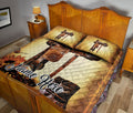 Ohaprints-Quilt-Bed-Set-Pillowcase-Western-Cowboy-Cowgirl-Hat-Horse-Saddle-Floral-Flower-Custom-Personalized-Name-Blanket-Bedspread-Bedding-684-Queen (80'' x 90'')