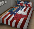 Ohaprints-Quilt-Bed-Set-Pillowcase-Western-Texas-Wild-West-Texas-Flag-Us-American-Flag-Pattern-Blanket-Bedspread-Bedding-2643-King (90'' x 100'')