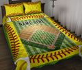 Ohaprints-Quilt-Bed-Set-Pillowcase-Softball-Field-Ball-Pattern-Gift-For-Sport-Lover-Custom-Personalized-Name-Blanket-Bedspread-Bedding-3103-Throw (55'' x 60'')