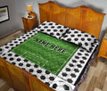 Ohaprints-Quilt-Bed-Set-Pillowcase-Soccer-Field-Ball-Pattern-Gift-For-Sport-Custom-Personalized-Name-Blanket-Bedspread-Bedding-3381-King (90'' x 100'')