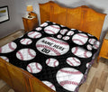 Ohaprints-Quilt-Bed-Set-Pillowcase-Baseball-White-Ball-Pattern-Sport-Lover-Gift-Custom-Personalized-Name-Blanket-Bedspread-Bedding-3207-King (90'' x 100'')