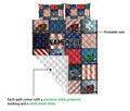 Ohaprints-Quilt-Bed-Set-Pillowcase-Truck-American-Patchwork-Gift-For-Trucker-Custom-Personalized-Name-Blanket-Bedspread-Bedding-3560-Queen (80'' x 90'')