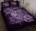 Ohaprints-Quilt-Bed-Set-Pillowcase-Turtle-Purple-Hibiscus-Flower-Floral-Polynesia-Custom-Personalized-Name-Blanket-Bedspread-Bedding-1086-Throw (55'' x 60'')