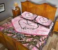 Ohaprints-Quilt-Bed-Set-Pillowcase-Deer-Couple-Heart-Pink-Camo-Pattern-Gift-For-Couple-Custom-Personalized-Name-Blanket-Bedspread-Bedding-2457-Queen (80'' x 90'')