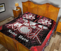 Ohaprints-Quilt-Bed-Set-Pillowcase-Drum-Red-Black-Gift-For-Drum-Lover-Drum-Player-Custom-Personalized-Name-Blanket-Bedspread-Bedding-1344-Queen (80'' x 90'')