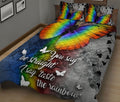 Ohaprints-Quilt-Bed-Set-Pillowcase-Lgbt-Lgbtq-Pride-Taste-The-Rainbow-Flag-Love-Is-Love-Love-Wins-Pride-Month-Blanket-Bedspread-Bedding-2644-King (90'' x 100'')