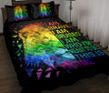 Ohaprints-Quilt-Bed-Set-Pillowcase-Lgbtq-Lgbt-Pride-Rainbow-Love-Is-Love-Love-Wins-Lion-Custom-Personalized-Name-Blanket-Bedspread-Bedding-1465-Throw (55'' x 60'')