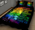 Ohaprints-Quilt-Bed-Set-Pillowcase-Lgbtq-Lgbt-Pride-Rainbow-Love-Is-Love-Love-Wins-Lion-Custom-Personalized-Name-Blanket-Bedspread-Bedding-1465-King (90'' x 100'')