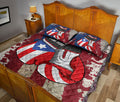 Ohaprints-Quilt-Bed-Set-Pillowcase-Puerto-Rico-Flag-Boxing-Gloves-Proud-Puerto-Rican-Custom-Personalized-Name-Blanket-Bedspread-Bedding-1673-Queen (80'' x 90'')