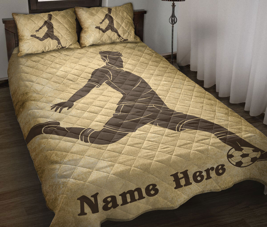 Ohaprints-Quilt-Bed-Set-Pillowcase-Soccer-Player-Sport-Lover-Fan-Unique-Gift-Vintage-Custom-Personalized-Name-Blanket-Bedspread-Bedding-505-Throw (55'' x 60'')