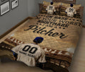 Ohaprints-Quilt-Bed-Set-Pillowcase-Baseball-I-Am-A-Pitcher-Sport-Lover-Gift-Custom-Personalized-Name-Number-Blanket-Bedspread-Bedding-2857-King (90'' x 100'')