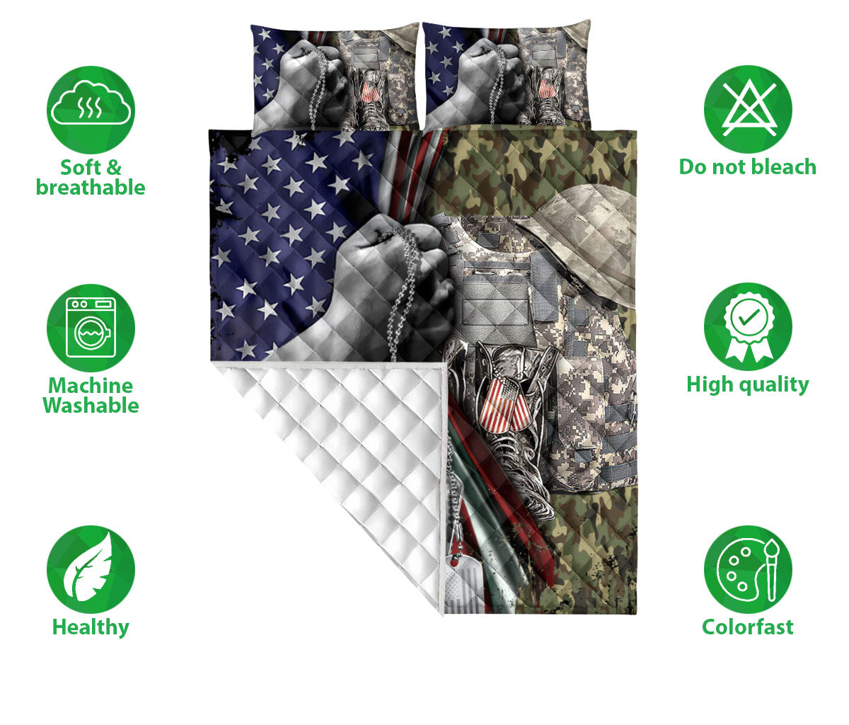 Ohaprints-Quilt-Bed-Set-Pillowcase-Veteran-Soldier-Backpack-Boost-Gift-Military-Army-Custom-Personalized-Name-Blanket-Bedspread-Bedding-506-Double (70'' x 80'')