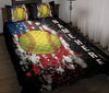 Ohaprints-Quilt-Bed-Set-Pillowcase-Softball-Ball-American-Us-Flag-Gift-For-Sport-Lover-Custom-Personalized-Name-Blanket-Bedspread-Bedding-3107-Throw (55&#39;&#39; x 60&#39;&#39;)