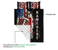 Ohaprints-Quilt-Bed-Set-Pillowcase-Football-Ball-American-Us-Flag-Gift-For-Sport-Lover-Custom-Personalized-Name-Blanket-Bedspread-Bedding-3151-Queen (80'' x 90'')