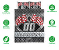 Ohaprints-Quilt-Bed-Set-Pillowcase-Racing-Red-Checkered-Flag-Sport-Custom-Personalized-Name-Number-Blanket-Bedspread-Bedding-3356-Double (70'' x 80'')